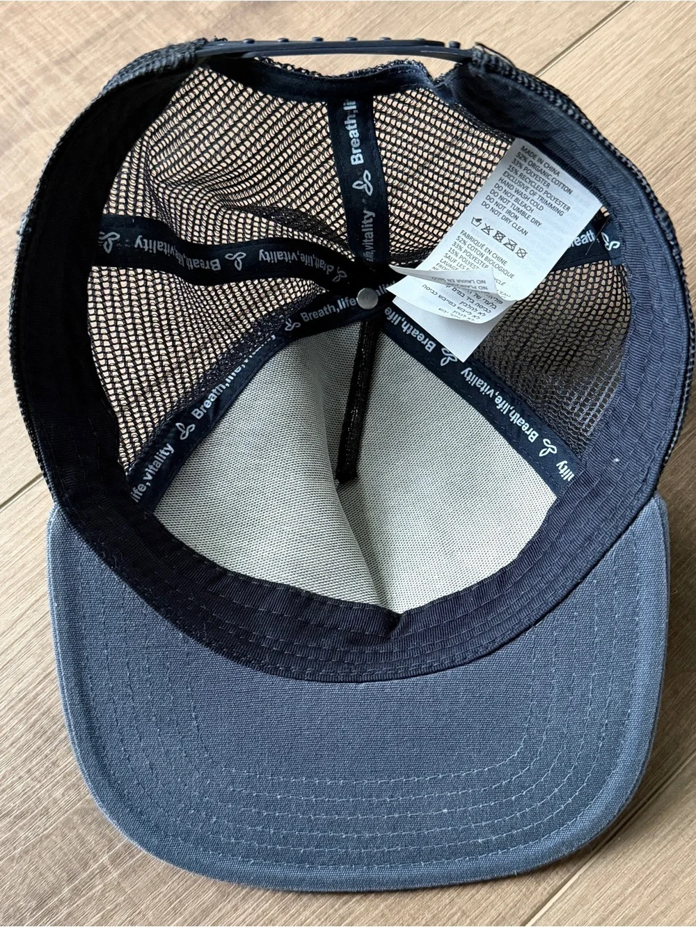 Prana Vista Trucker Blue Men’s Baseball Cap Snapback O/S Cotton Poly #U5VIST315